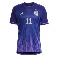 Camisa de time de futebol Argentina Angel Di Maria #11 Replicas 2º Equipamento Mundo 2022 Manga Curta
